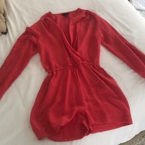 Coral/Red Romper from Bloomingdales